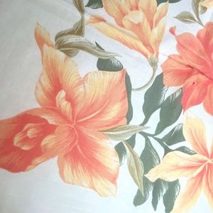 Vintage Peach Floral Scarf, Gap